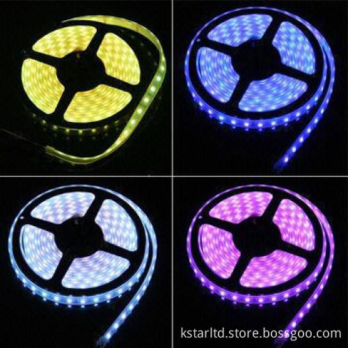 RGB 5050 magic LED strip light, 48LED/M, waterproof, 5V DC